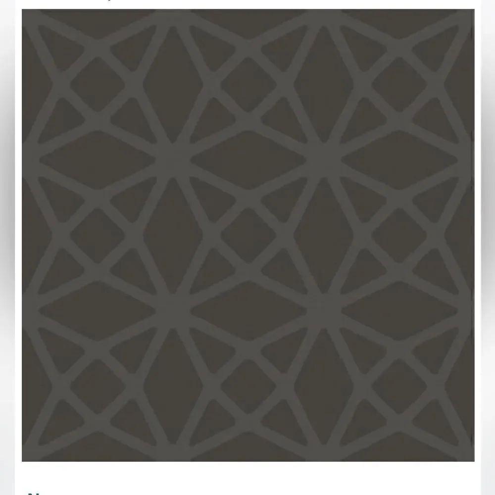 Geometric Lattice Diamonds Wallpaper Charcoal Silver Metallic Paste Wall, NWT